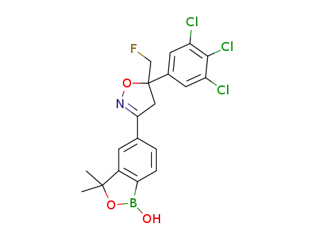 5-(5-(fluoromethyl)-5-(3,4,5-trichlorophenyl)-4,5-dihydroisoxazol-3-yl)-3,3-dimethylbenzo[c][1,2]oxaborol-1(3H)-ol