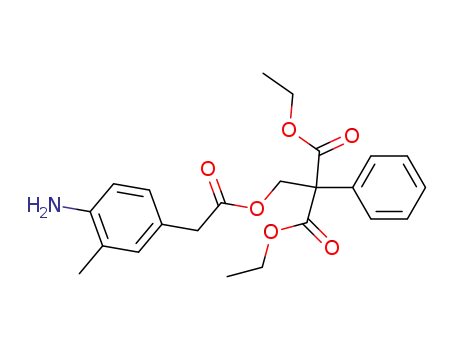 Propanedioic acid,
[[[(4-amino-3-methylphenyl)acetyl]oxy]methyl]phenyl-, diethyl ester