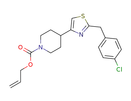 1-Piperidinecarboxylic acid, 4-[2-[(4-chlorophenyl)methyl]-4-thiazolyl]-,
2-propenyl ester