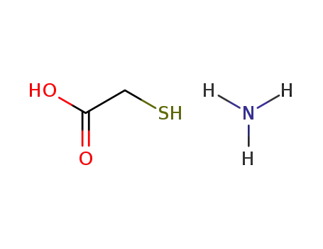 Molecular Structure of 5421-46-5 (Acetic acid,2-mercapto-, ammonium salt (1:1))