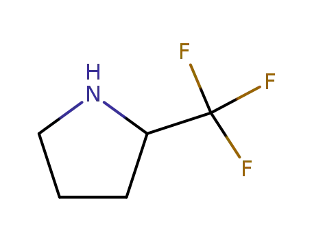 Molecular Structure of 109074-67-1 (2-(TRIFLUOROMETHYL)PYRROLIDINE)