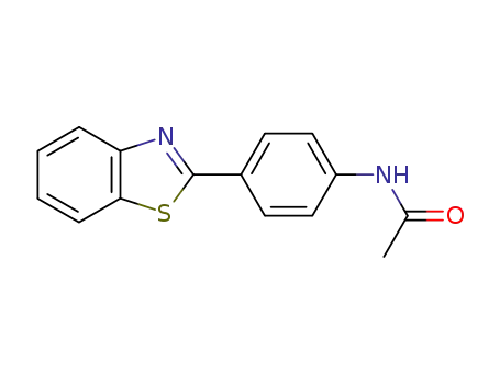 Molecular Structure of 6265-57-2 (N-(4-Benzothiazol-2-yl-phenyl)-acetamide)