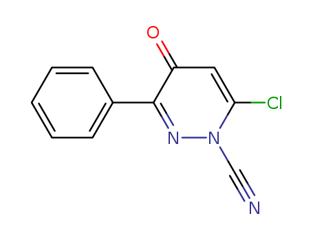 6-CHLORO-4-OXO-3-PHENYL-1(4H)-PYRIDAZINECARBONITRILE