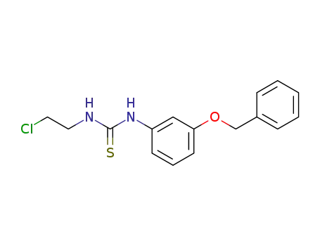 Molecular Structure of 1007864-55-2 (1-(3-benzyloxy-phenyl)-3-(2-chloro-ethyl)-thiourea)