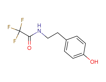 Molecular Structure of 13230-73-4 (Acetamide, 2,2,2-trifluoro-N-[2-(4-hydroxyphenyl)ethyl]-)