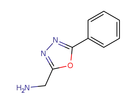Molecular Structure of 46182-58-5 (C-(5-PHENYL-[1,3,4]OXADIAZOL-2-YL)-METHYLAMINE)