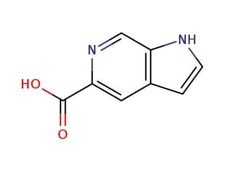 Molecular Structure of 130473-27-7 (1H-Pyrrolo[2,3-c]pyridine-5-carboxylicacid(9CI))