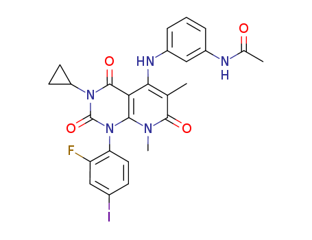 N-{3-[3-CYCLOPROPYL-1-(2-FLUORO-4-IODOPHENYL)-6,8-DIMETHYL-2,4,7-TRIOXO-1,2,3,4,7,8-HEXAHYDROPYRIDO[2,3-D]PYRIMIDIN-5-YLAMINO]PHENYL}ACETAMIDE