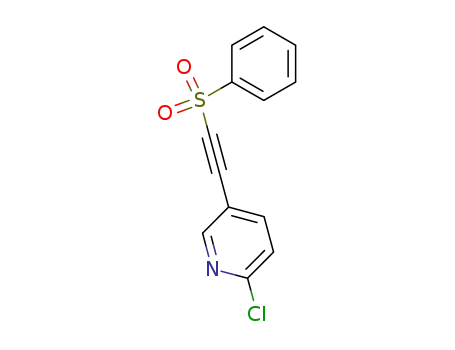 Molecular Structure of 152328-56-8 (phenylsulfonyl 6-chloro-3-pyridyl acetylene)
