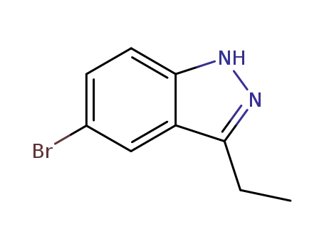 Molecular Structure of 864774-67-4 (5-BROMO-3-ETHYL-1H-INDAZOLE)