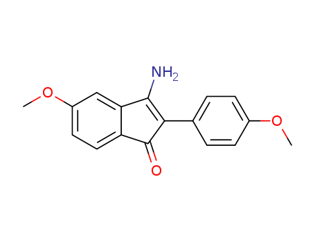 Molecular Structure of 199987-17-2 (1H-Inden-1-one, 3-amino-5-methoxy-2-(4-methoxyphenyl)-)