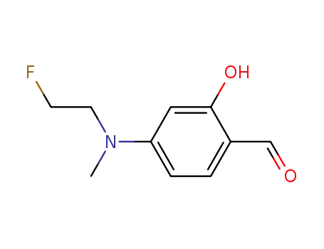 Molecular Structure of 596820-73-4 (Benzaldehyde, 4-[(2-fluoroethyl)methylamino]-2-hydroxy-)
