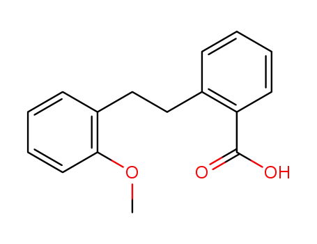 Molecular Structure of 93434-36-7 (2-[2-(2-METHOXYPHENYL)ETHYL]BENZOIC ACID)