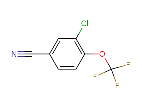 Molecular Structure of 129604-26-8 (3-Chloro-4-(trifluoromethoxy)benzonitrile)