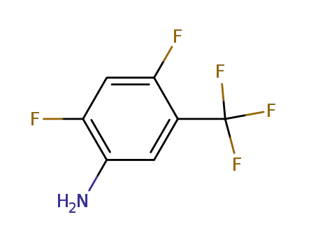 Molecular Structure of 261944-56-3 (5-Amino-2,4-difluorobenzotrifluoride)