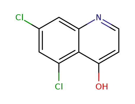 Molecular Structure of 171850-29-6 (5,7-DICHLOROQUINOLIN-4-OL)
