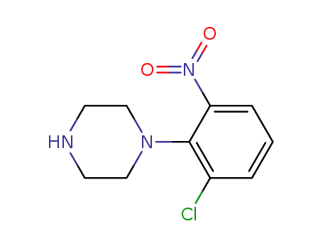 Molecular Structure of 332023-12-8 (1-(2-CHLORO-6-NITROPHENYL)PIPERAZINE)
