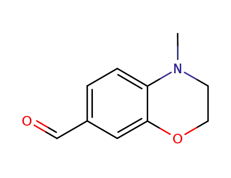Molecular Structure of 141103-93-7 (4-METHYL-3,4-DIHYDRO-2H-1,4-BENZOXAZINE-7-CARBALDEHYDE)