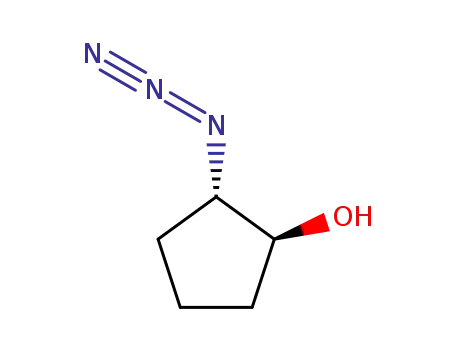 Molecular Structure of 125356-51-6 ((1S,2S)-trans-2-azidocyclopentanol)