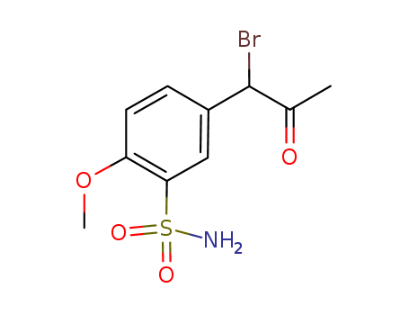 Benzenesulfonamide, 5-(1-bromo-2-oxopropyl)-2-methoxy-