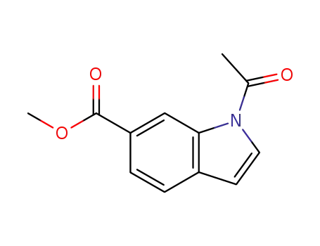 Molecular Structure of 126759-62-4 (1-ACETYL-6-METHOXYCARBONYLINDOLE)