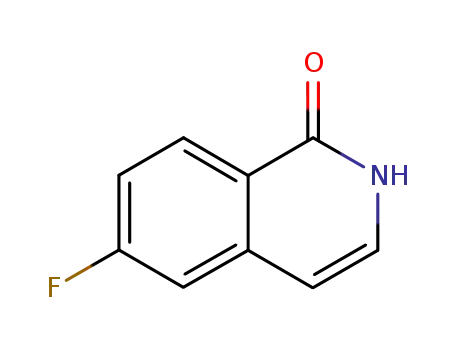 Molecular Structure of 214045-85-9 (1(2H)-Isoquinolinone,6-fluoro-(9CI))