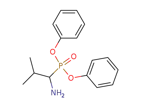 Molecular Structure of 73270-42-5 (Phosphonic acid, (1-amino-2-methylpropyl)-, diphenyl ester)