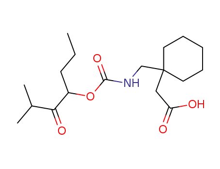 Cyclohexaneacetic acid,
1-[[[(3-methyl-2-oxo-1-propylbutoxy)carbonyl]amino]methyl]-