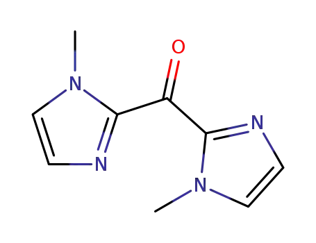 Molecular Structure of 62366-40-9 (BIS-(1-METHYL-1H-IMIDAZOL-2-YL)-METHANONE)