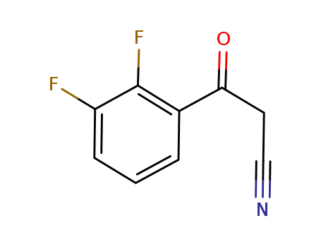 Molecular Structure of 267880-87-5 (2,3-Difluorobenzoylacetonitrile)