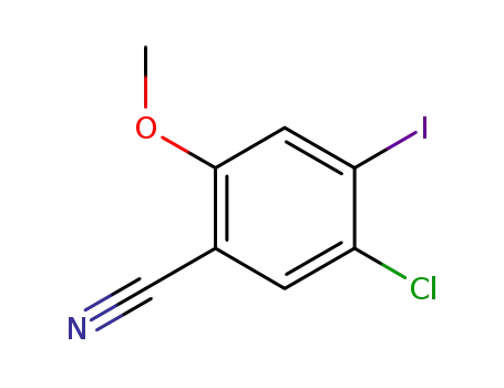 4-iodo-5-chloro-2-methoxybenzonitrile