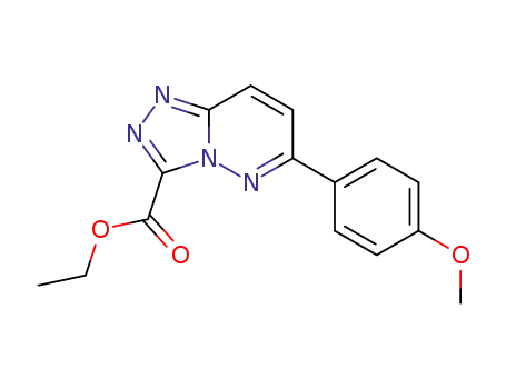 Molecular Structure of 862816-28-2 (1,2,4-Triazolo[4,3-b]pyridazine-3-carboxylic acid, 6-(4-methoxyphenyl)-,
ethyl ester)