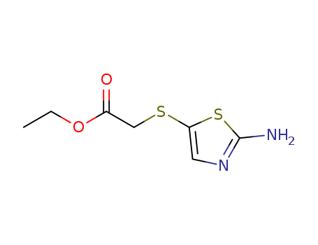 Ethyl 2-(2-aminothiazol-5-ylthio)acetate