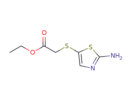 Molecular Structure of 859522-19-3 (ethyl 2-(2-aminothiazol-5-ylthio)acetate)