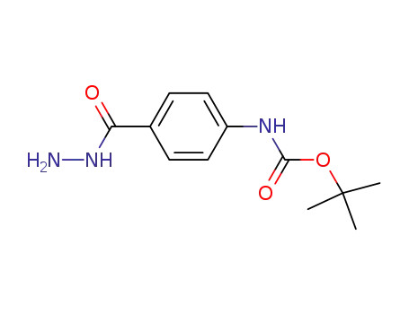 Molecular Structure of 197092-43-6 (TERT-BUTYL 4-(HYDRAZINECARBONYL)-PHENYLCARBAMATE)
