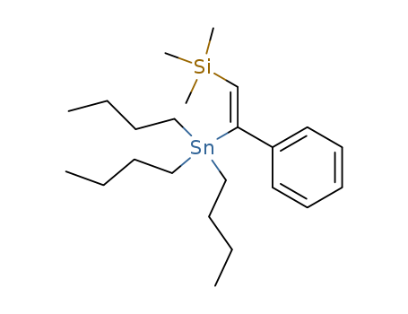 Molecular Structure of 103731-37-9 (Silane, trimethyl[2-phenyl-2-(tributylstannyl)ethenyl]-, (Z)-)