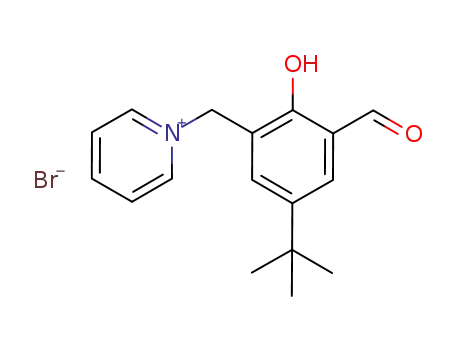 Molecular Structure of 1057558-12-9 (1-(5-tert-butyl-3-formyl-2-hydroxybenzyl)pyridinium bromide)