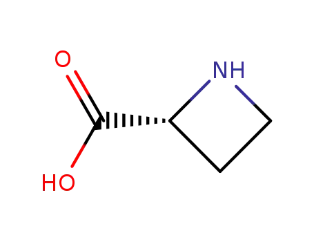 Molecular Structure of 7729-30-8 (D-Azetidine-2-carboxylic acid)