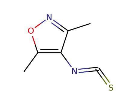Molecular Structure of 321309-27-7 (3,5-DIMETHYL-4-ISOXAZOLYL ISOTHIOCYANATE)