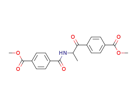 Molecular Structure of 58764-20-8 (Benzoic acid, 4-[2-[[4-(methoxycarbonyl)benzoyl]amino]-1-oxopropyl]-,
methyl ester)