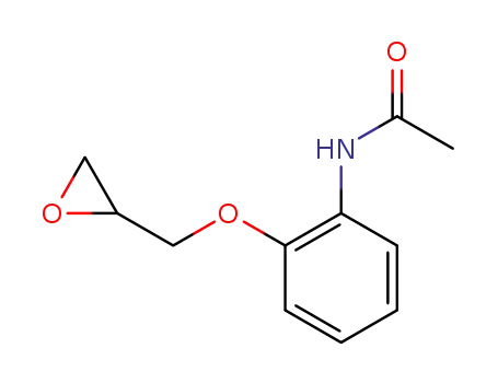 Molecular Structure of 57682-11-8 (N1-[2-(OXIRAN-2-YLMETHOXY)PHENYL]ACETAMIDE)