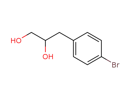 Molecular Structure of 61396-72-3 (1,2-Propanediol, 3-(4-bromophenyl)-)
