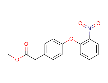 Molecular Structure of 82340-96-3 (methyl 4-(2-nitrophenoxy)phenylacetate)