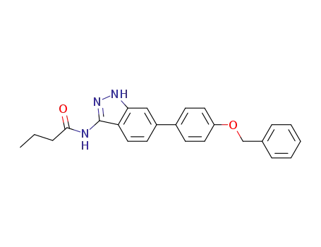 Butanamide, N-[6-[4-(phenylmethoxy)phenyl]-1H-indazol-3-yl]-