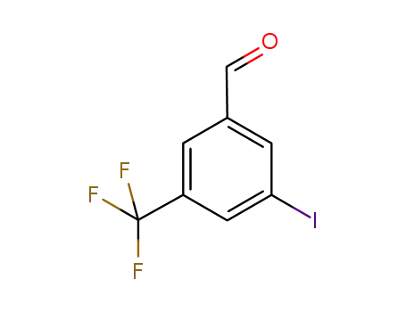 Molecular Structure of 868166-28-3 (Benzaldehyde, 3-iodo-5-(trifluoromethyl)-)