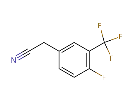 Molecular Structure of 220239-65-6 (4-FLUORO-3-(TRIFLUOROMETHYL)PHENYLACETONITRILE)
