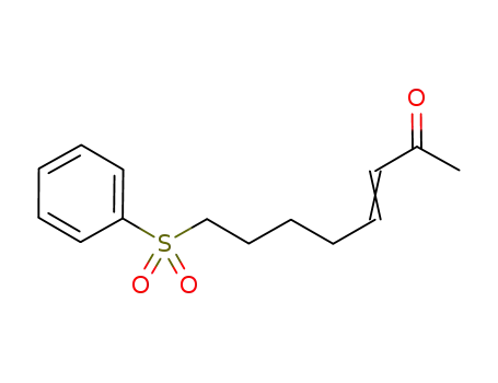 Molecular Structure of 1235835-70-7 (8-(phenylsulfonyl)-3-octen-2-one)