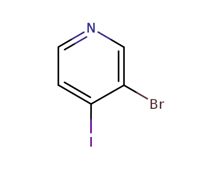 Molecular Structure of 89167-19-1 (3-Bromo-4-Iodopyridine)