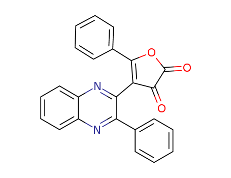 Molecular Structure of 299918-89-1 (2,3-Furandione, 5-phenyl-4-(3-phenyl-2-quinoxalinyl)-)