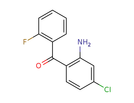 Molecular Structure of 203303-05-3 (2-AMINO-4-CHLORO-2'-FLUOROBENZOPHENONE)